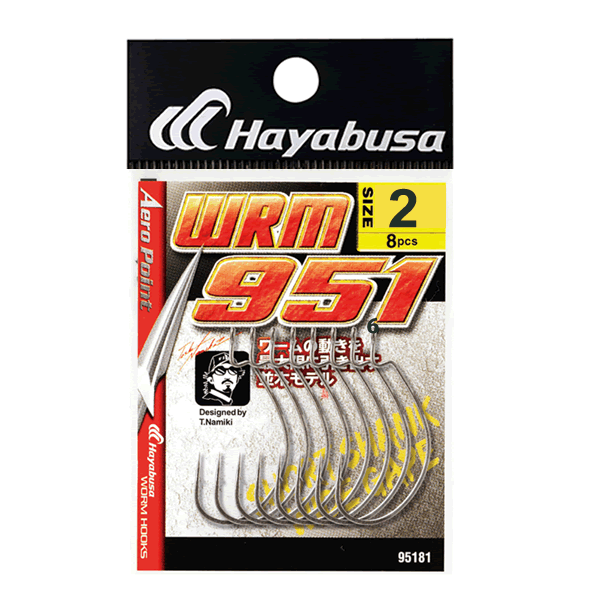 Hayabusa WRM-951 AERO POINT WIDE GAPE #2 ( 8 pcs/pack) MATTE BLACK