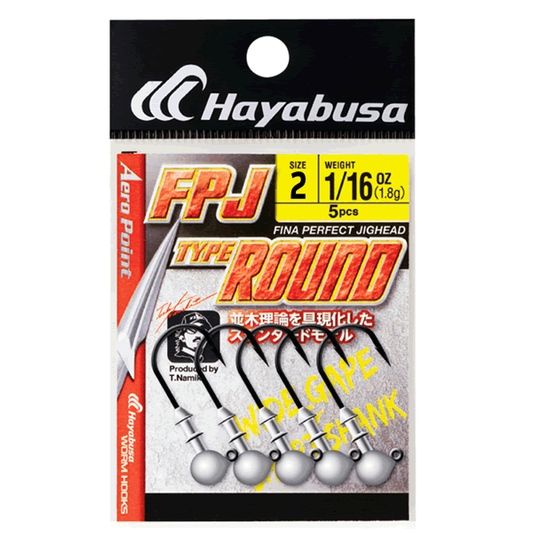 Hayabusa FPJ TYPE ROUND #2-1/16oz FF157 (5 pcs/pack) MATTE BLACK