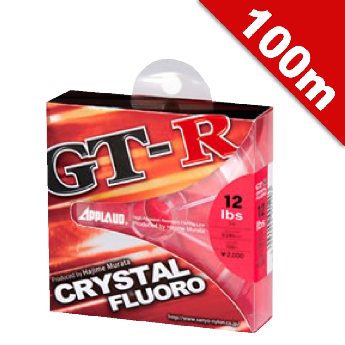 APPLAUD GT-R CRYSTAL FLUORO 6 lb - 100m FLUOROCARBON PURE CLEAR fishing line