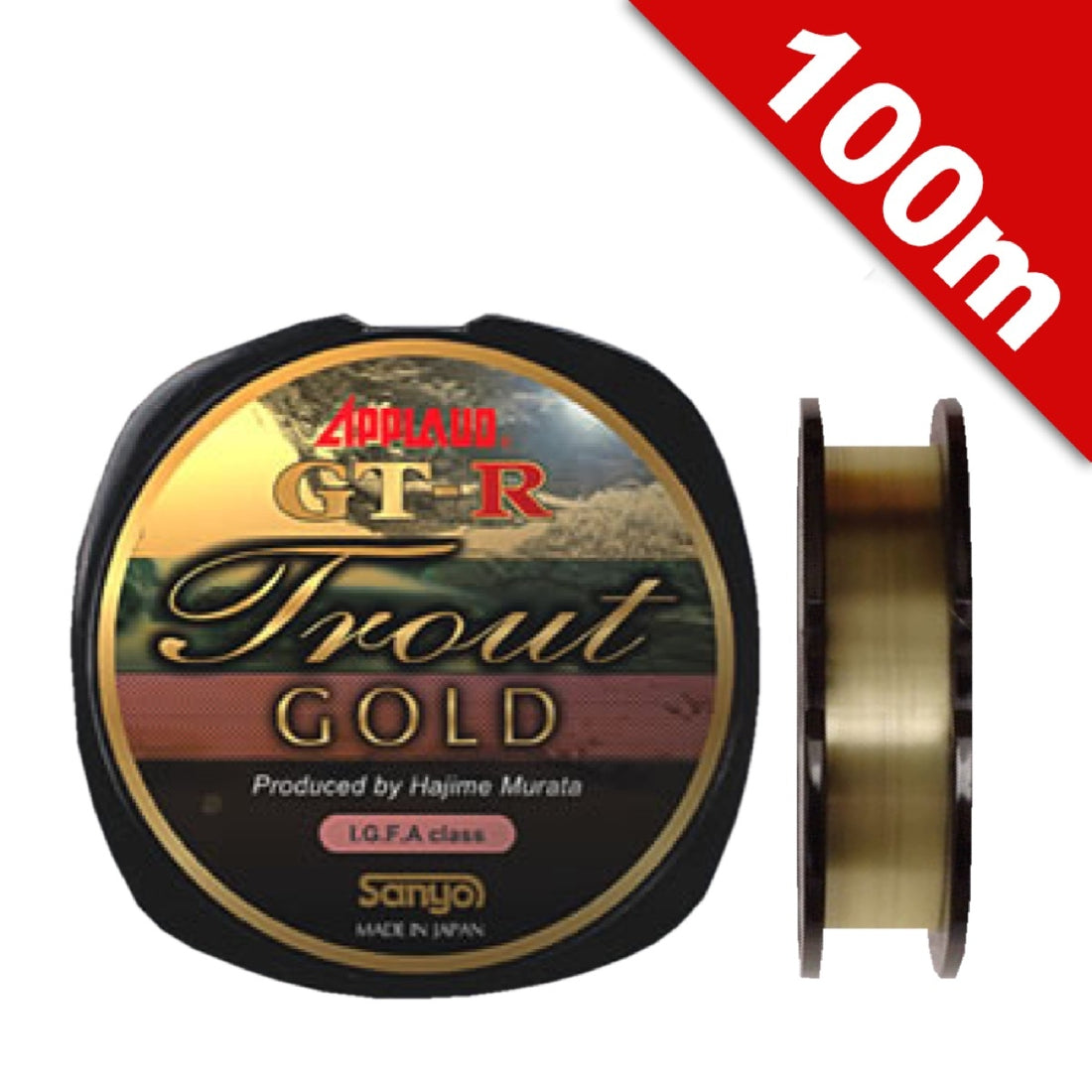APPLAUD APPLAUD GT-R TROUT GOLD 2.5 lb - 100m NYLON SHAMPAGNE GOLD fishing line