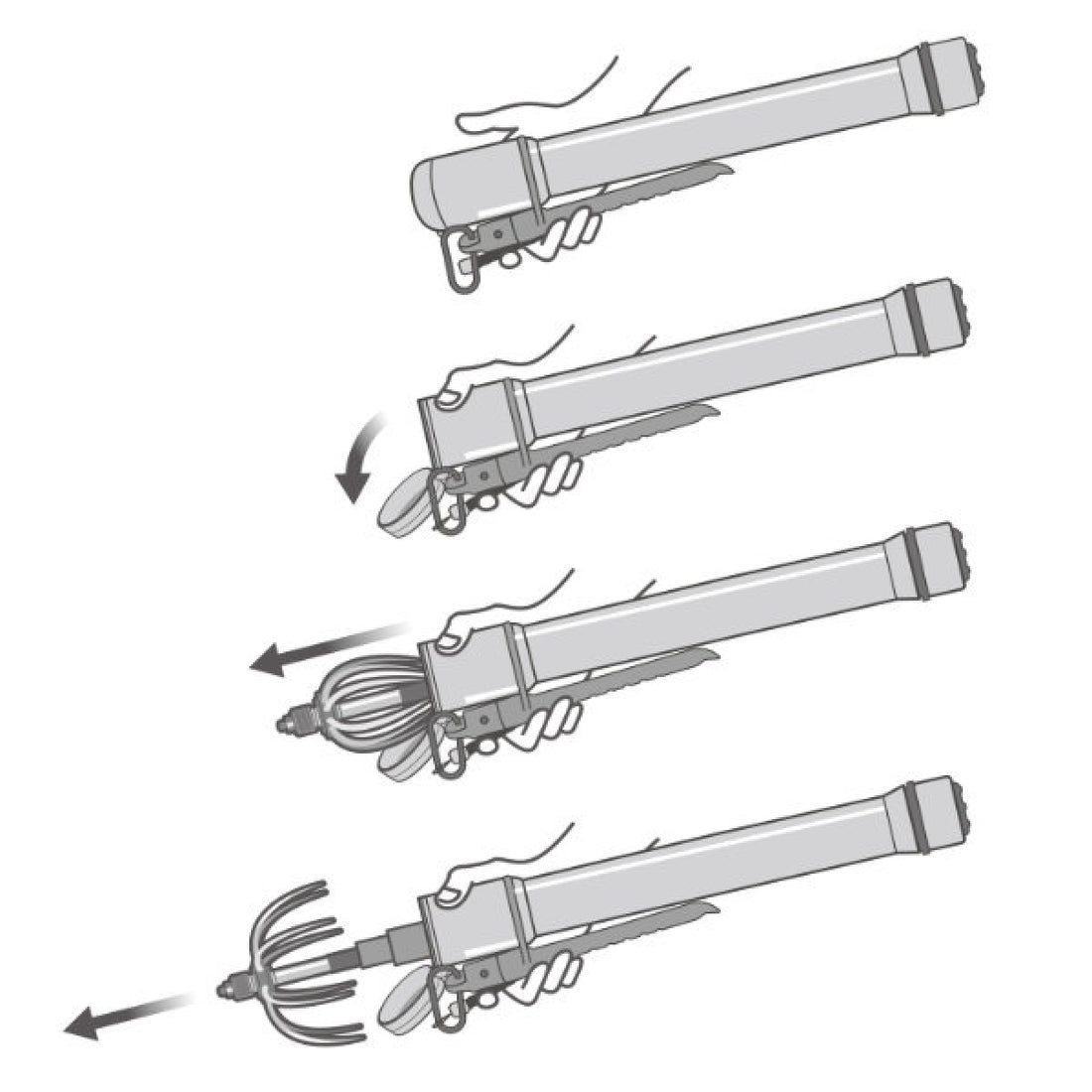 DAIICHISEIKO AUTO KING GAFF 32cm - 300cm CS300 FÜME