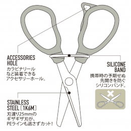 DAIICHISEIKO MC SCISSORS 25 84ﾃ46mm 9.0g BLACK - Britannic Trade