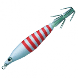 Valleyhill SQUID SEEKER PUNIRIN #2.5 #2.5 #09 WHITE/RED STRIPE