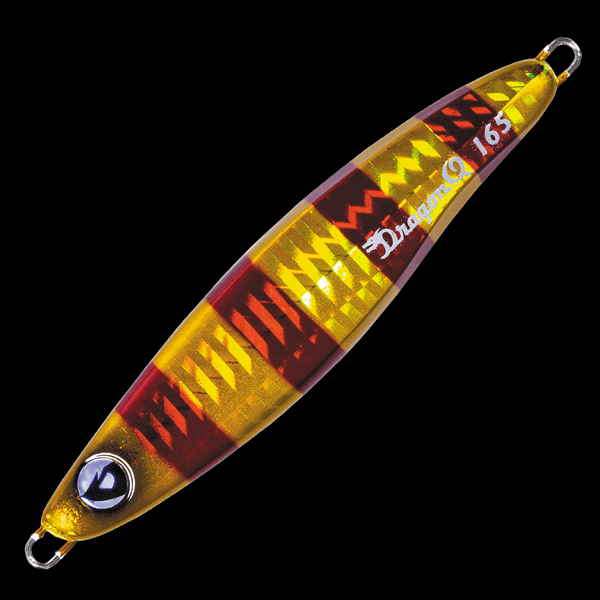 Valleyhill DRAGON Q METAL BULL 200g 103mm : 200g #6 GOLD / RED STRIPE