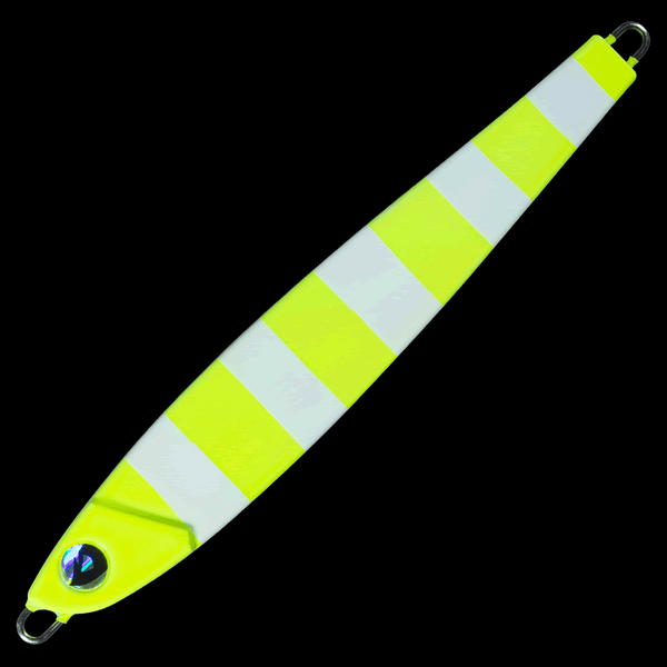 Valleyhill DRAGON Q METAL FLAT 130g 115mm : 130g #18 IMPACT CHART / ZEBRA GLOW