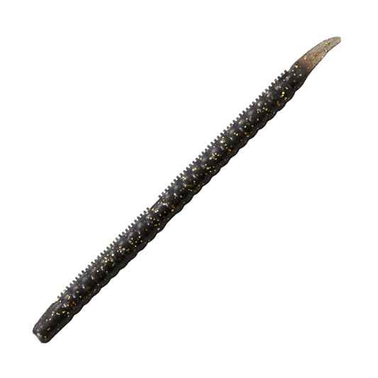 Valleyhill WORM DAMA TRAILER KINCOO 4.8" (6 pcs/pack) 07 BLACK/GREEN GLITTER