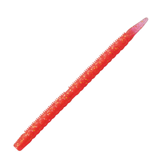 Valleyhill WORM DAMA TRAILER KINCOO 4.8" (6 pcs/pack) 11 RED/GREEN GLITTER