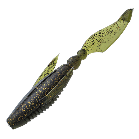 Whiplash Factory MURDEROUS BUG 4.5inch : 10.5g (6 pcs/pack) 04 WATERMELON-METALLICBACK
