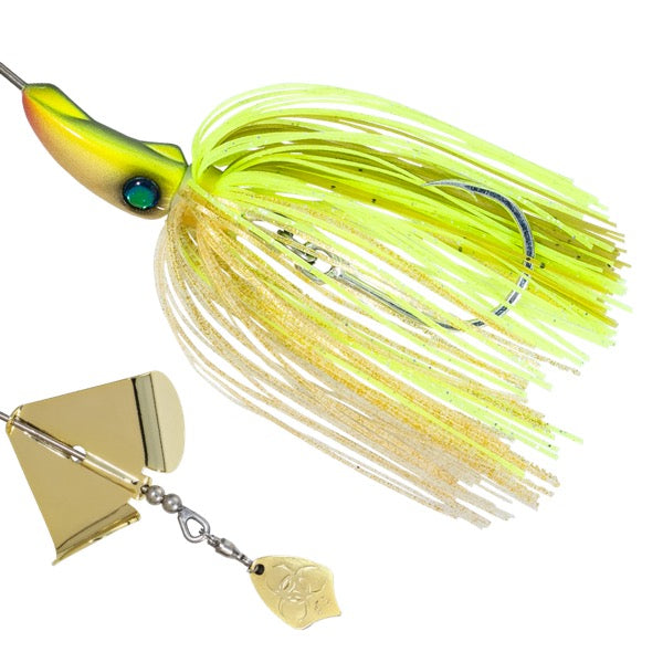 Whiplash Factory NOISE ADDICT RHINOCERAS 1/2oz Sinking NR07G CHARTREUSE GOLD SHAD