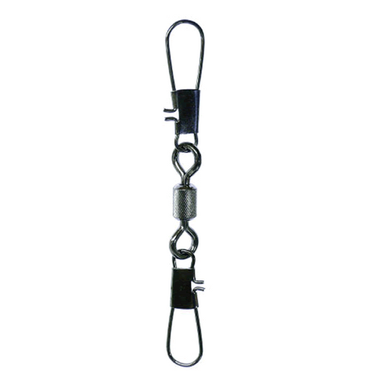 UG SWIVEL ROLLING SWIVEL WITH DOUBLE INTERLOCK SNAP #2/0 BLACK