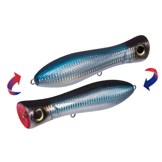 DUEL YO-ZURI BULL POP (F) 150 150mm : 70g FLOATING R1154-CHBL-HOLO BLACK