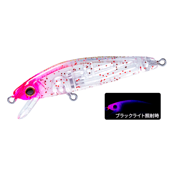 DUEL HARDCORE LG MINNOW (F) 50 50mm : 2.5g FLOATING KPRG-CAY PINK RED GLITTER