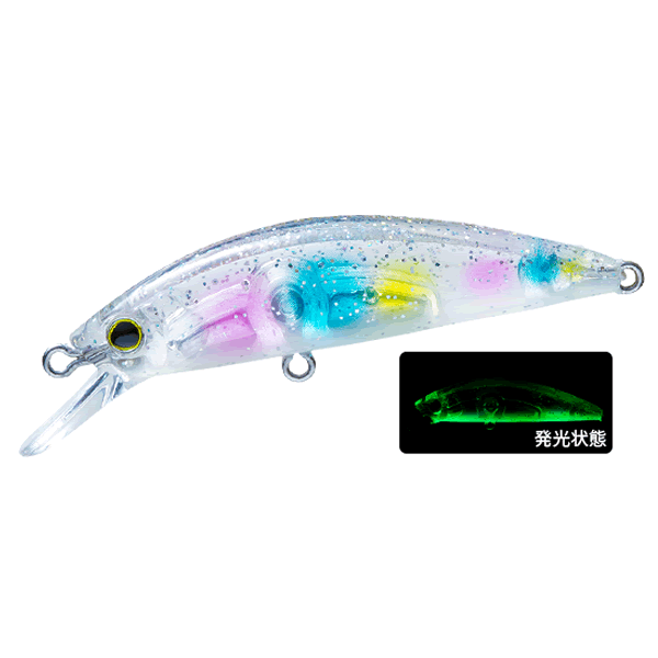 DUEL HARDCORE LG HEAVY MINNOW (S) 50 50mm : 6g SINKING F1200-LSCA-GLOWBERRY CANDY saltwater fishing lure
