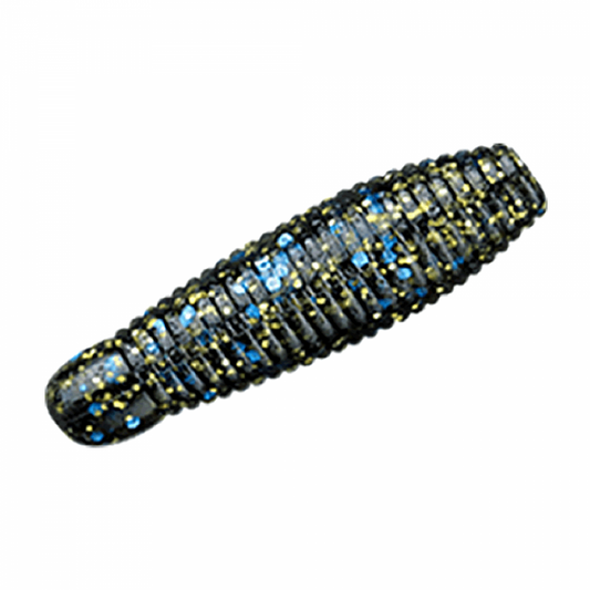 Gary YAMAMOTO IMO GRUB 60 60mm 8.5g (10 pcs/pack) 214 BLUE GILL (SMOKE / BLUE & BLACK & GOLD FLAKE)