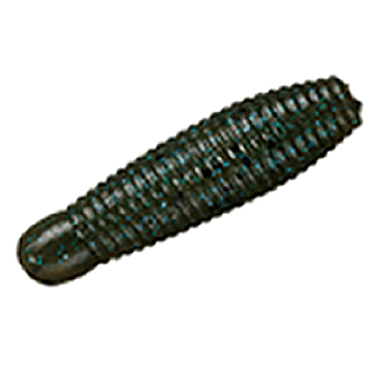 Gary YAMAMOTO IMO GRUB 60 60mm 8.5g (10 pcs/pack) 363 GREEN PUMPKIN / BLACK & SMALL BLUE FLAKE