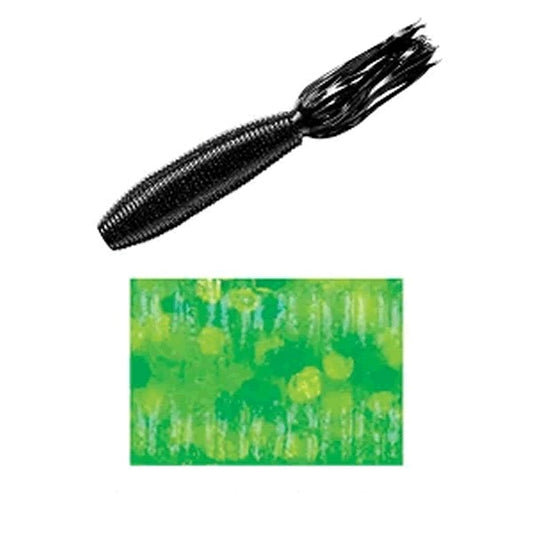 Gary YAMAMOTO FAT IKA 100mm 169 CHART REUSE / CHART & GREEN FLAKES