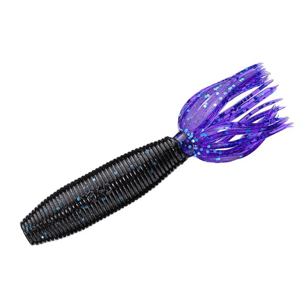 Gary YAMAMOTO FAT IKA 100mm 021-164 BLACK / BLUE F - PURPLE / BLUE F