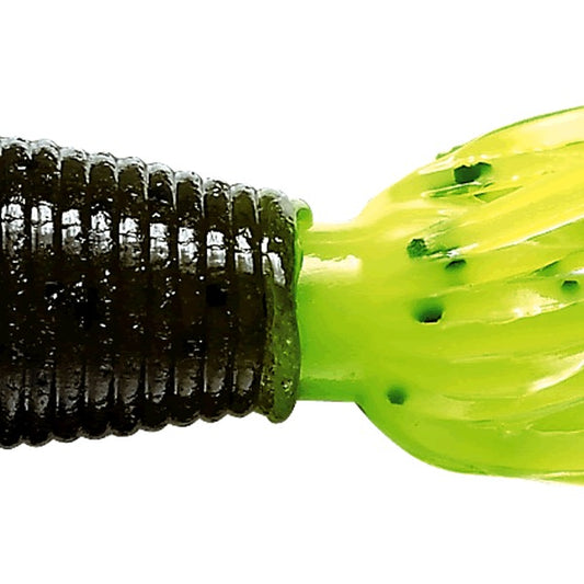 Gary YAMAMOTO BABY FAT IKA 80mm 297-156 GREEN PUMPKIN PEPPER - CHARTREUSE PEPPER