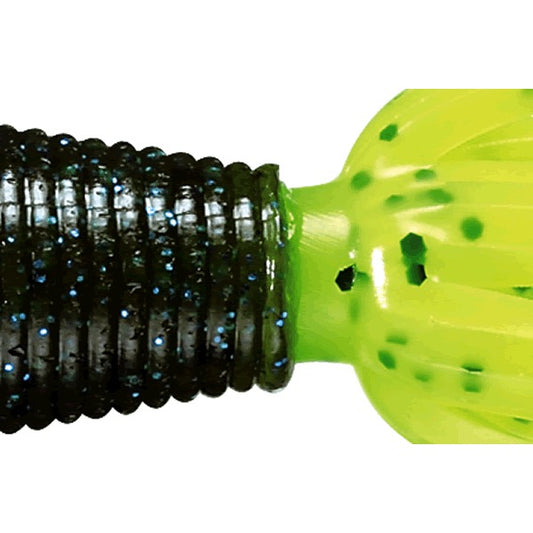 Gary YAMAMOTO BABY FAT IKA 80mm 363-156 GREEN PUMPKIN / BK & SMALL BLF - CHART REUSE P