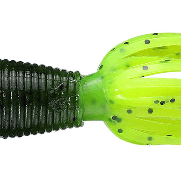 Gary YAMAMOTO BABY FAT IKA 80mm 194-156 WATERMELON PEPPER / CHART REUSE PEPPER