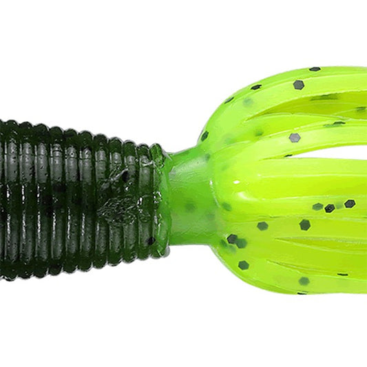 Gary YAMAMOTO BABY FAT IKA 80mm 194-156 WATERMELON PEPPER / CHART REUSE PEPPER