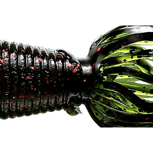Gary YAMAMOTO BABY FAT IKA 80mm 208 WATERMELON / BLACK & SMALL RED FLAKE