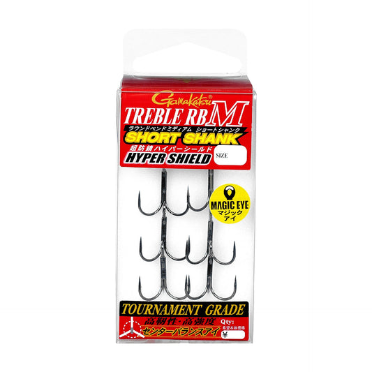 Gamakatsu Treble RB M Short Shank Hyper Shield pack